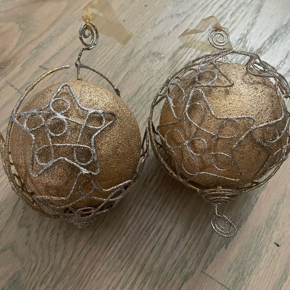 Crate& Barrel Ornaments-NEW